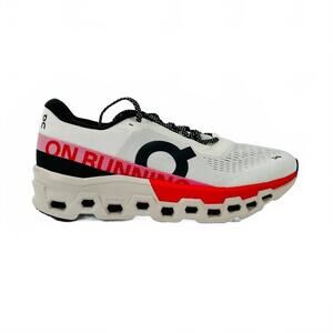 NEW ON RUNNING men's cloud monster 2 running shoes in ivory/silver